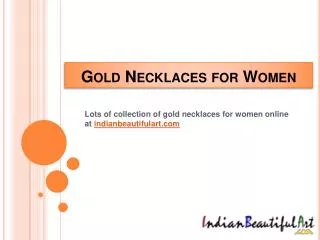 Gold Necklaces For Women