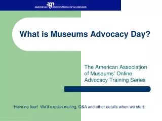 What is Museums Advocacy Day?