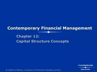 Contemporary Financial Management