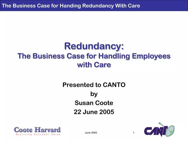 redundancy the business case for handling employees with care