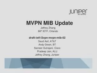 MVPN MIB Update