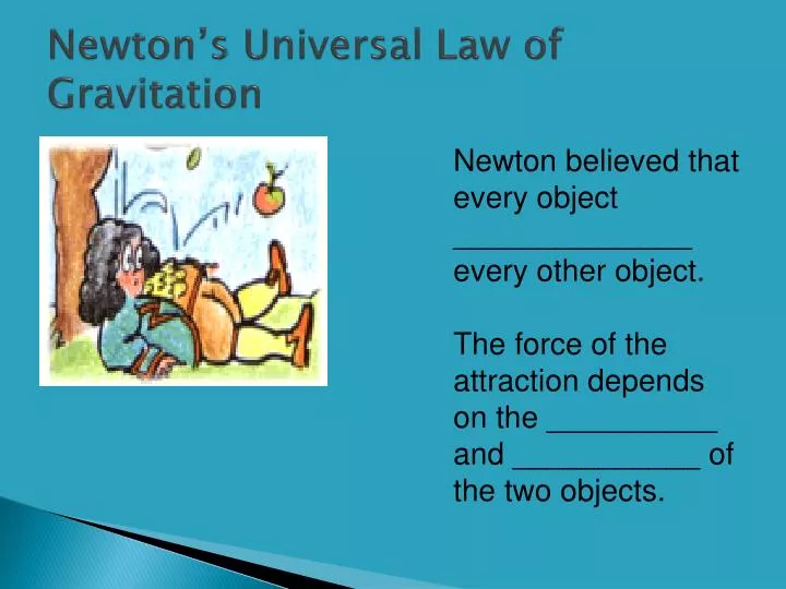 Ppt Newtons Universal Law Of Gravitation Powerpoint Presentation Free Download Id5955207 4815