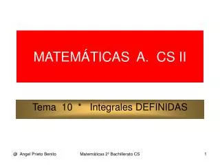 matem ticas a cs ii