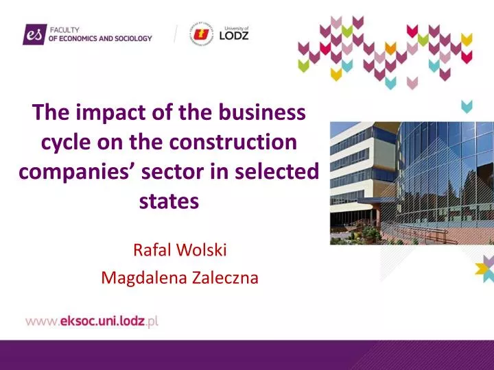 the impact of the business cycle on the construction companies sector in selected states