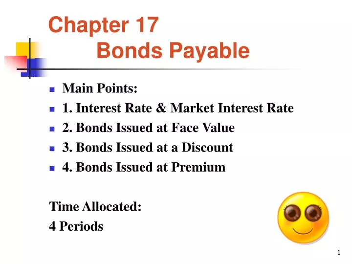 chapter 17 bonds payable
