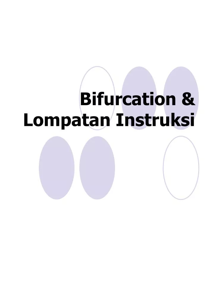bifurcation lompatan instruksi