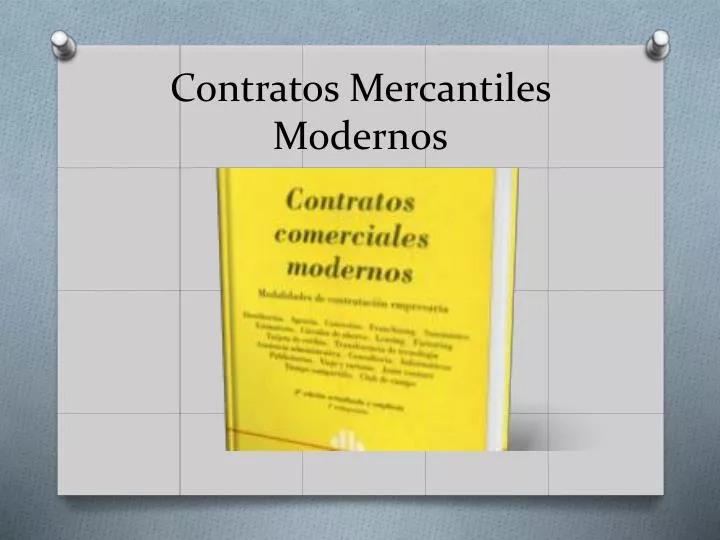 contratos mercantiles modernos