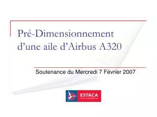 pr dimensionnement d une aile d airbus a320