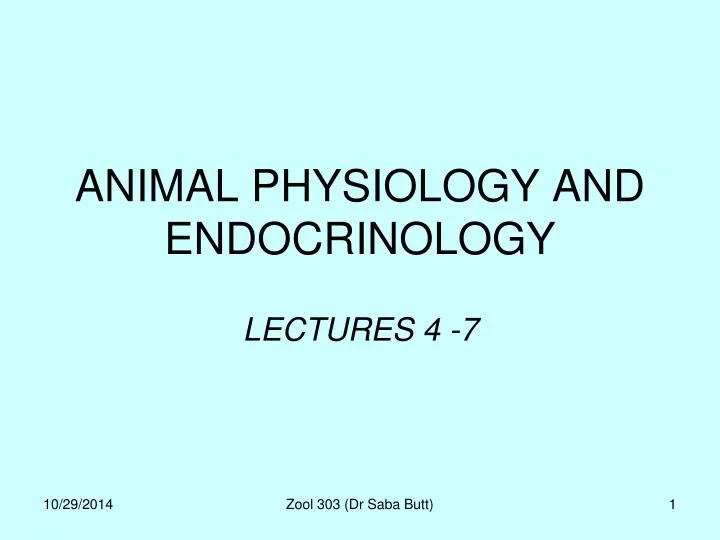 animal physiology and endocrinology