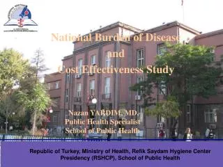 Nazan YARDIM, MD, Public Health Specialist School of Public Health