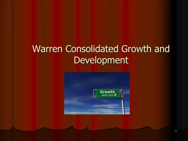 warren consolidated growth and development