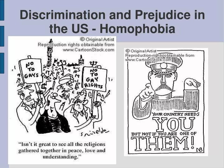 discrimination and prejudice in the us homophobia