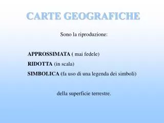 carte geografiche