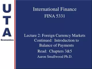 International Finance FINA 5331