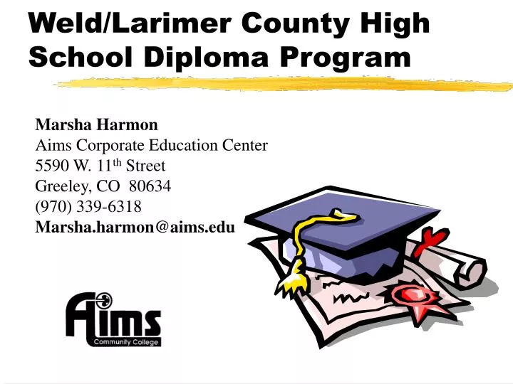 weld larimer county high school diploma program