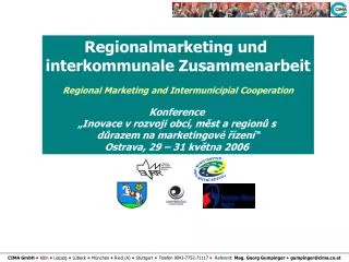 Regionalmarketing und interkommunale Zusammenarbeit