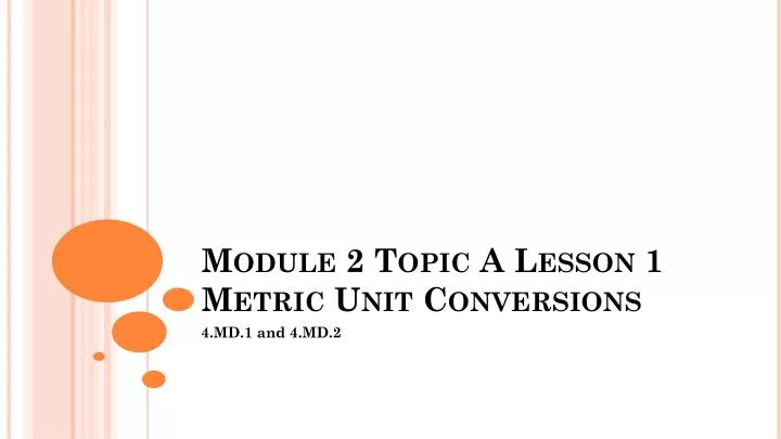 module 2 topic a lesson 1 metric unit conversions