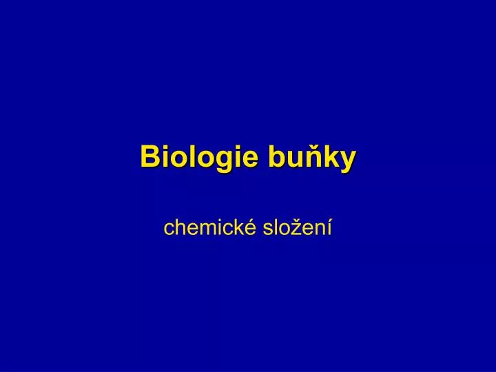 biologie bu ky