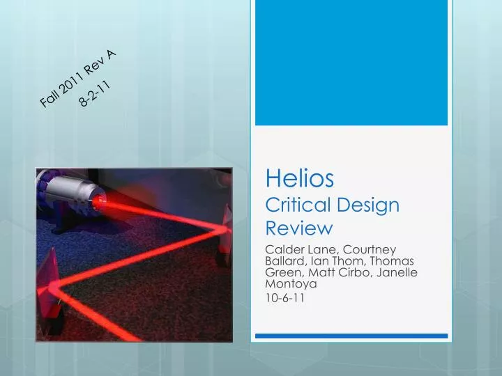helios critical design review
