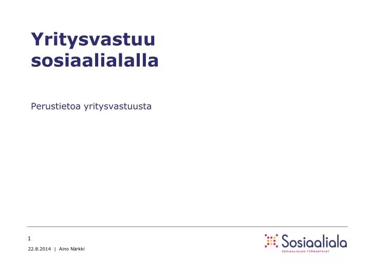 yritysvastuu sosiaalialalla