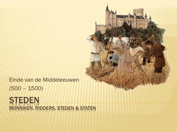 einde van de middeleeuwen 500 1500