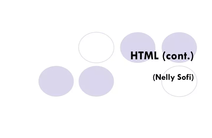 html cont