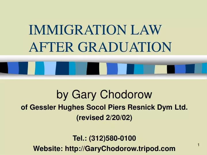 immigration law after graduation