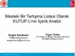 Doğan Karabulut TBMM Kütüphanesi dogankbulut @ gmail - slide 1