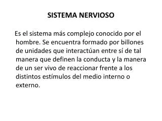 sistema nervioso