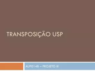 transposi o usp