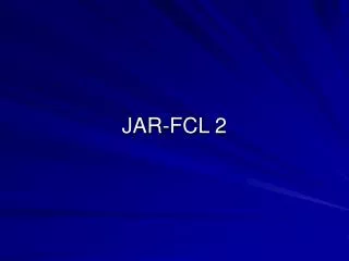 JAR-FCL 2