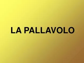 la pallavolo