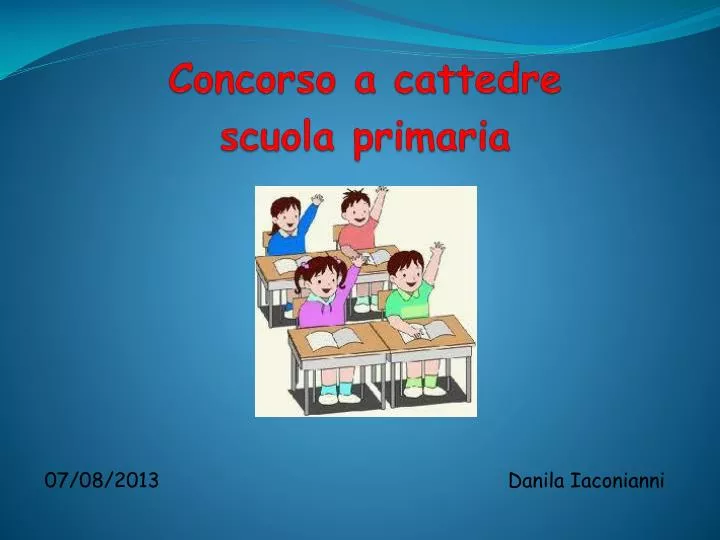 concorso a cattedre scuola primaria