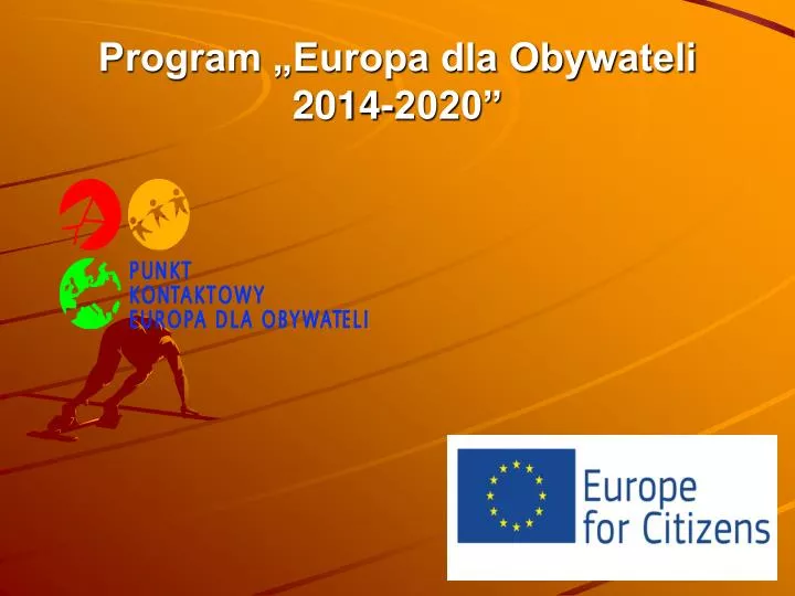 program europa dla obywateli 2014 2020