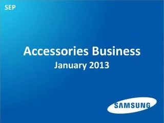 Accessories Business January 2013