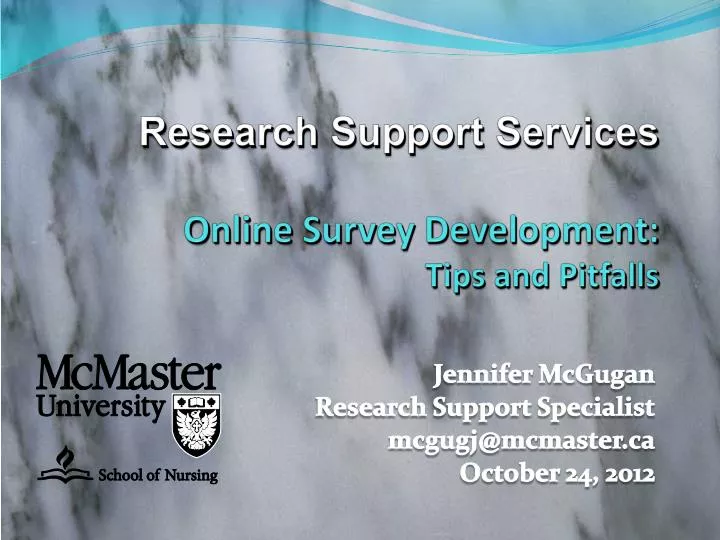 research support services online survey development tips and pitfalls