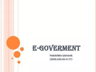 e goverment