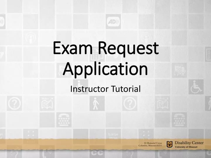 exam request application