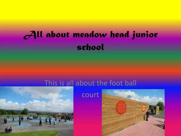 all about meadow head junior school