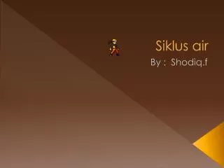 siklus air