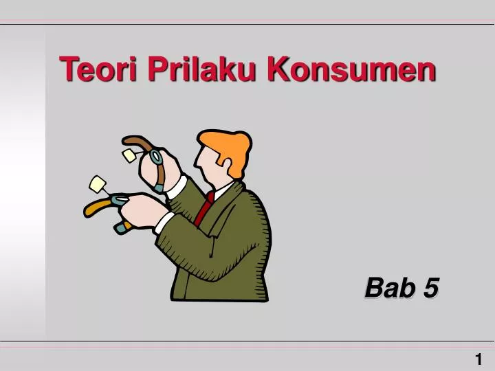 teori prilaku konsumen