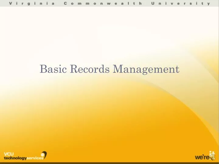 basic records management