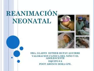 reanimaci n neonatal