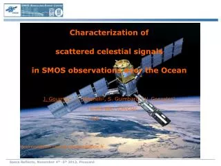 Characterization of scattered celestial signals in SMOS observations over the Ocean