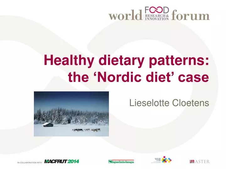 healthy dietary patterns the nordic diet case