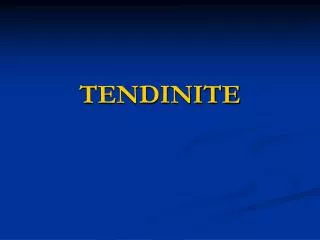 tendinite