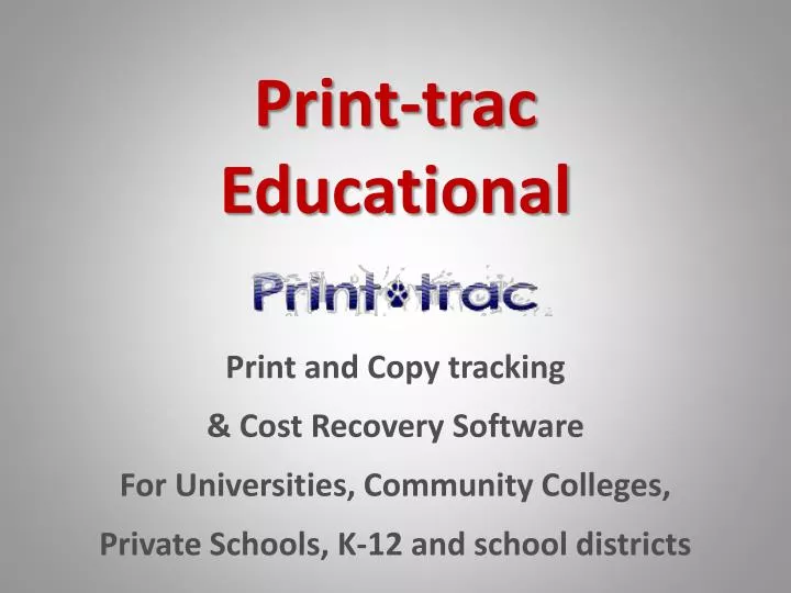 print trac educational