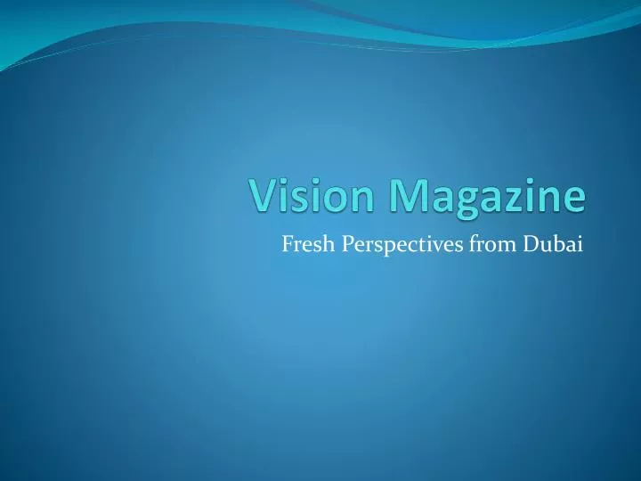vision magazine