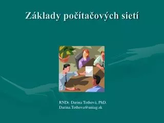 z klady po ta ov ch siet
