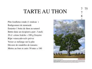 tarte au thon